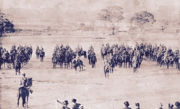 Parade of C Squadron of the 8th Battalion Australian Commonwealth Horse (Australian War Memorial)
